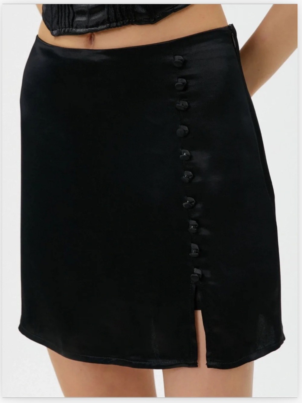 Zara Satin Mini Skort